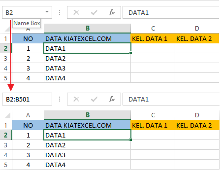 name box excel