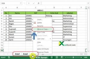 Menyalin banyak sheet sekaligus di Excel