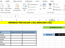 membagi teks excel