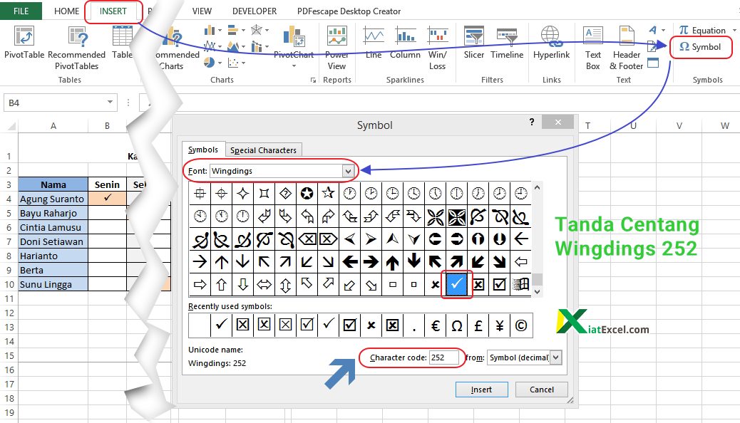 Begini Cara Gunakan Tanda Centang Di Excel 6993